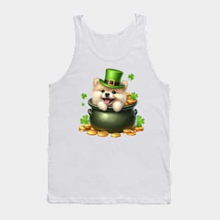 St Patricks Day Pomeranian Dog Tank Top